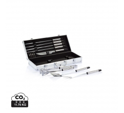 12-delige barbecue set in aluminium koffer bedrukken