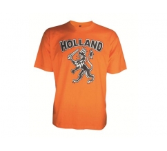 Oranje kinder T-shirt met ronde hals en print bedrukken