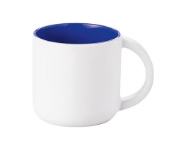 Modern white matt / reflex blue 350 ml. bedrukken