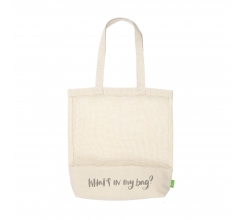 Natura Organic Mesh Shopper (180 g/m²) winkeltas bedrukken