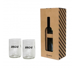 Rebottled® Tumbler 2-pack set glazen bedrukken