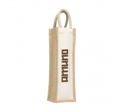 Jute Canvas Wine Bag wijntas bedrukken