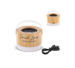 Wireless speaker bamboo 3W bedrukken