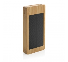 Sunwick 10.000 mAh bamboe solar powerbank bedrukken