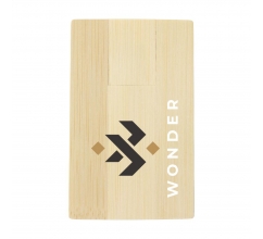 CreditCard USB Bamboo 8 GB bedrukken